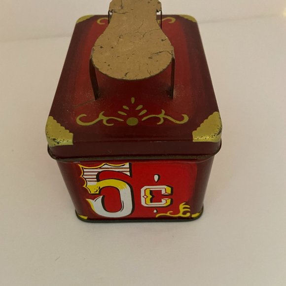 Vintage Small Shoe Shine Tin with Brush, Cloth, Shoe Horn, & Polish - Picture 4 of 5